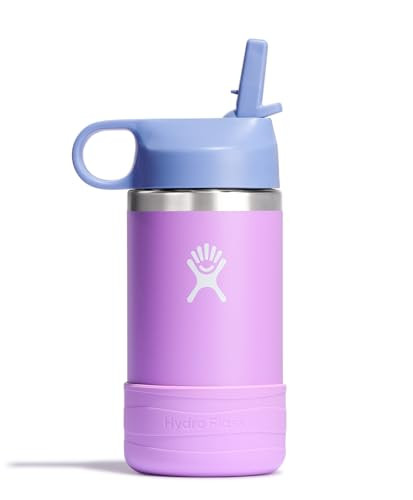 12-Oz Hydro Flask Kids Water Bottle for School (Anemone Purple)