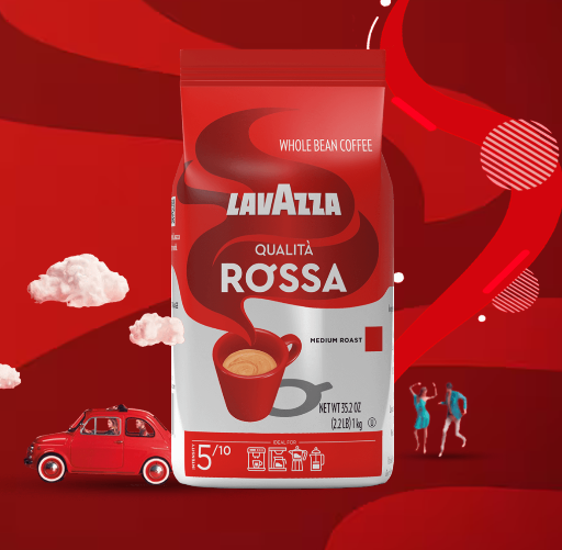 Lavazza Qualità Rossa Whole Bean 2.2 lbs