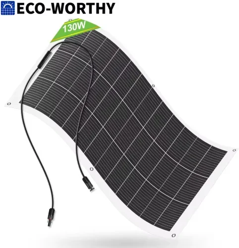 ECO-WORTHY 130W 12BB Monocrystalline Solar Panel Deal