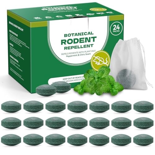 Natural Mouse Repellent Peppermint Oil Rodent Deterrent Balls (24-Count) Deal