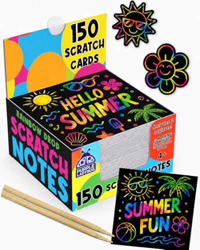Purple Ladybug Scratch Art Mini Notes 150-Count Deal
