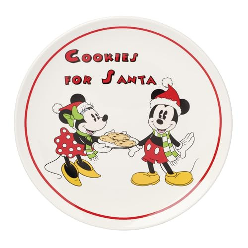 Lenox Disney Holiday Serveware Collection Cookies for Santa Plate