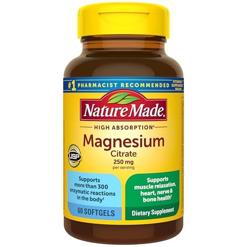 Nature Made Magnesium Citrate 250mg 60-Count Softgels Deal