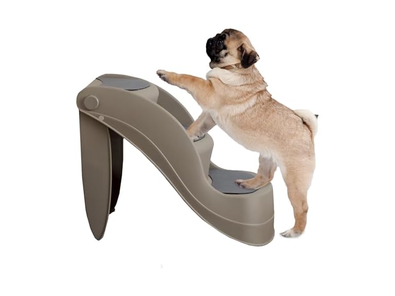 Dog Stairs for Small Dogs with 3-Step Design