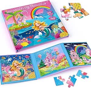 Mermaid Princess Unicorn Magnetic Puzzles