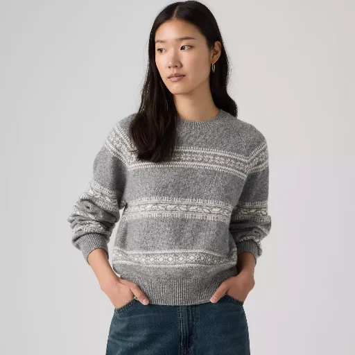 Levi's Women's Jolie Fairisle Crewneck Sweater