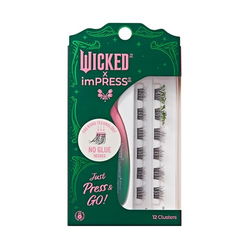 Wicked X imPRESS Press-On No Glue Self-Adhesive Eyelashes 12-Piece