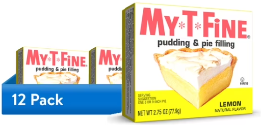 My-T-Fine Lemon Cook and Serve Pudding Mix & Pie Filling 12-Pack 2.75-Oz