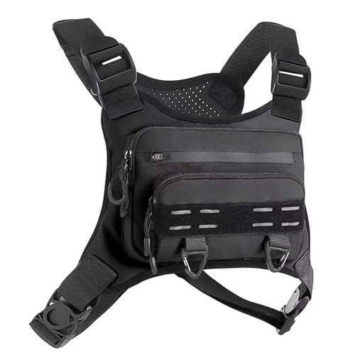 FLYDWV Breathable Chest Bag with Pockets & Safety Strips