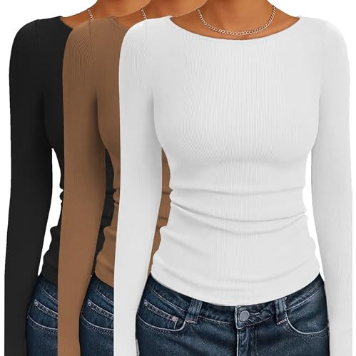 Women's Long-Sleeve Tops- 3-Piece Set