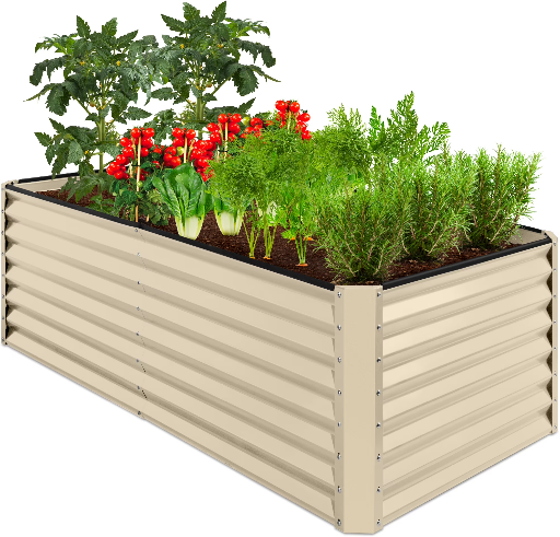 Best Choice Products 6x3x2ft Outdoor Metal Raised Garden Bed