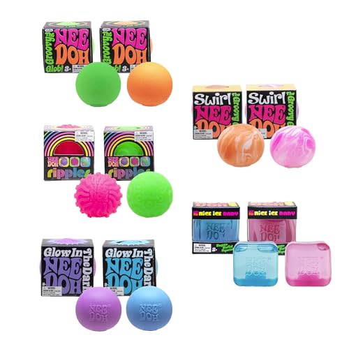 Schylling NeeDoh Teenie 10-Pack Variety Mini Squish Toys Deal