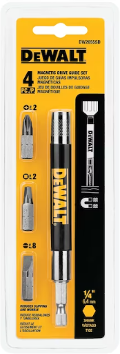 DEWALT 4-Pack Magnetic Screwdriving Bit Drive Guide Set Deal
