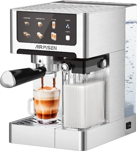 AIRMSEN BCM2308-WL 20 Bar Cappuccino Espresso/Latte Machine Deal