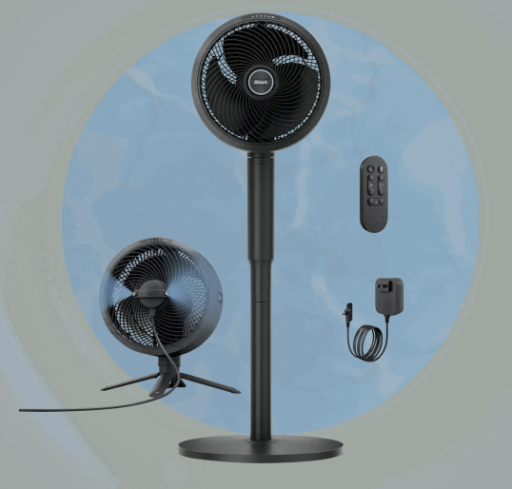Shark FlexBreeze Fan w/Misting Attachment (Certified Renewed)