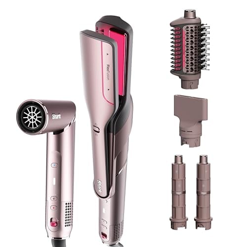 Shark FlexFusion Ceramic Air Styler & Straightener + Curler (Cosmic Blush) Deal