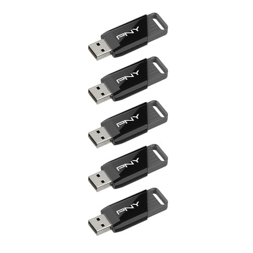 PNY 64GB Attaché X USB 3.2 Gen 1 Flash Drive, Type-A, 5-Pack Deal