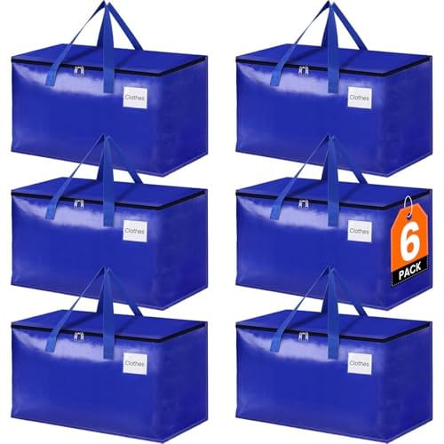 StorageRight Heavy Duty Collapsible Moving Bags 6-Pack 93L Deal