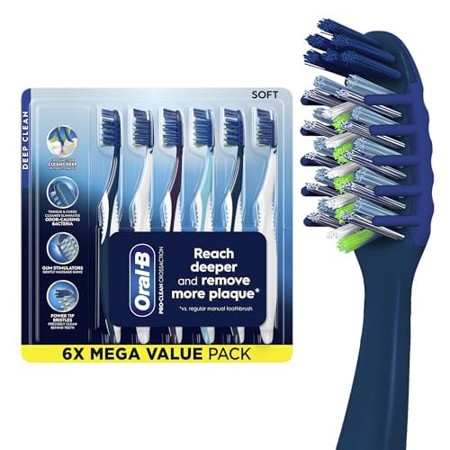 Oral-B Pro Clean Cross Action Toothbrushes 6 Count Deal