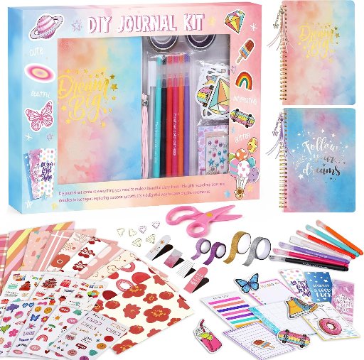 Scrapbook Kit with 2 Diaries & 300+ Scrapbook Supplies