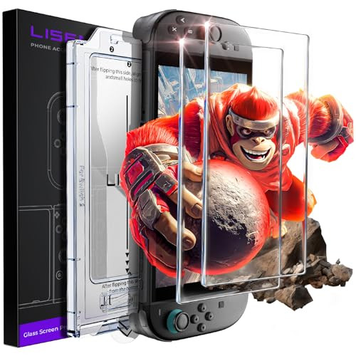 LISEN 2-Pack Tempered Glass Screen Protectors for Nintendo Switch 2