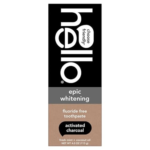 Hello Epic Whitening Charcoal Fluoride Free Toothpaste 4-Oz Deal