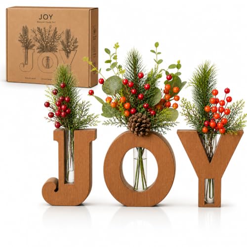JOY Christmas Tabletop Decorations