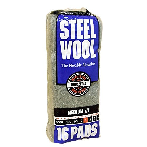 Homax Rhodes American Household Steel Wool 16 pad Medium Grade #1