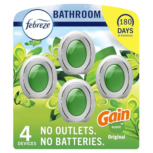 4-Pack 1-Oz Febreze Bathroom Air Freshener (Gain Original)