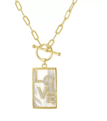 Designs by Gioelli Sterling Silver Mother-of-Pearl Pendant Necklace Deal