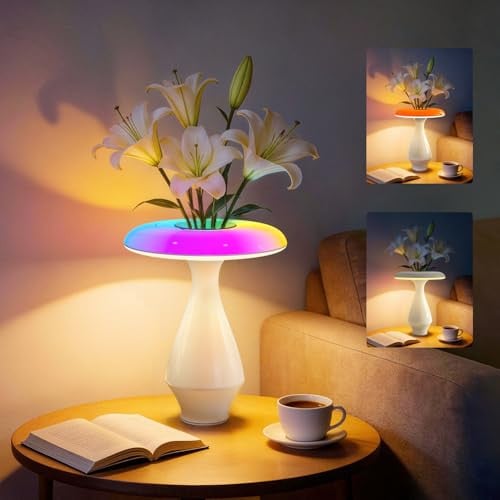 2-in-1 Ceramic Table Lamp RGB Color-Changing & 3000K LED Lamp Deal