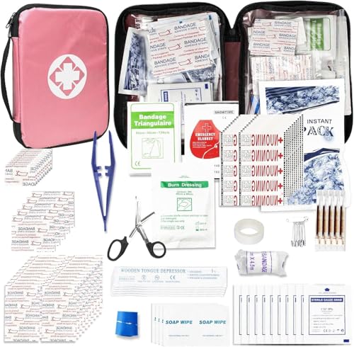 305-Piece 1st Aid First Aid Kit (Pink)