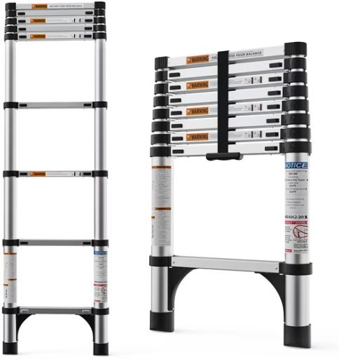 HBTower 8.5FT Aluminum Telescoping Ladder Deal