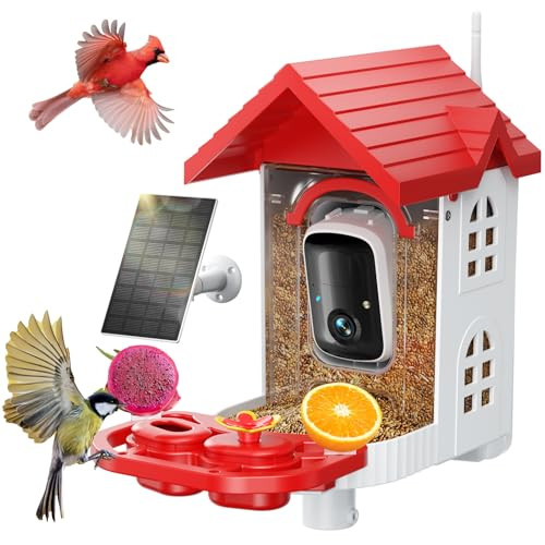 SV3C Solar Powered Smart Bird Feeder Camera w/ AI Identify Species Deal
