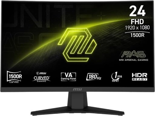 MSI MAG 244C 24-inch 1920 x 1080 (FHD) Gaming Monitor, 180Hz