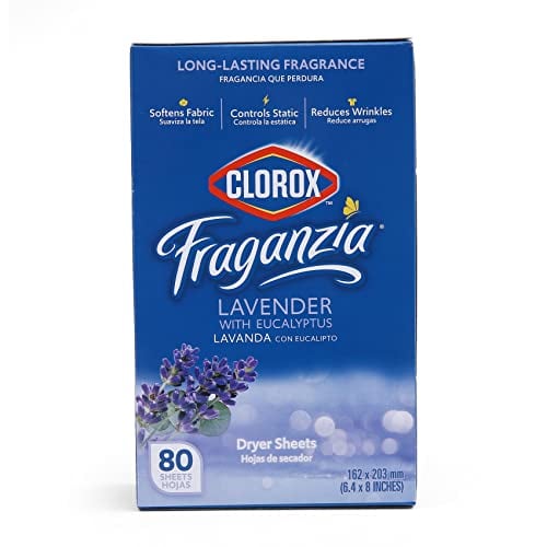 80-Count Clorox Fraganzia Dryer Sheets (Lavender Eucalyptus)