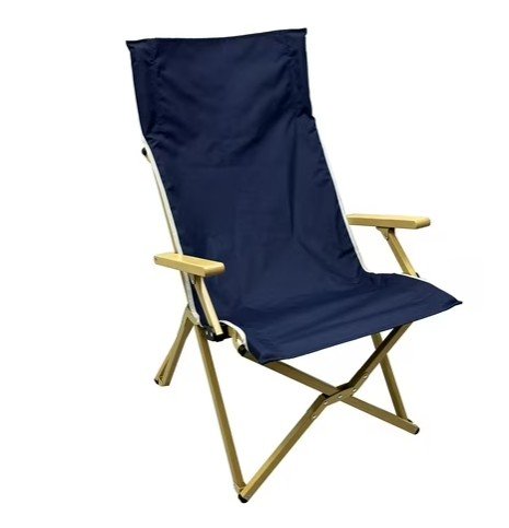 Mainstays Hard Arm Resort Fabric Chair with Carry Bag (Blue)