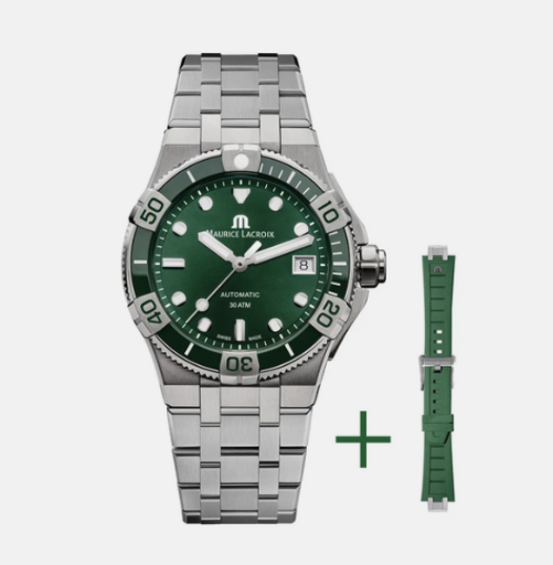 Maurice Lacroix Aikon Venturer 38mm Automatic Watch (Green or Black Dial)