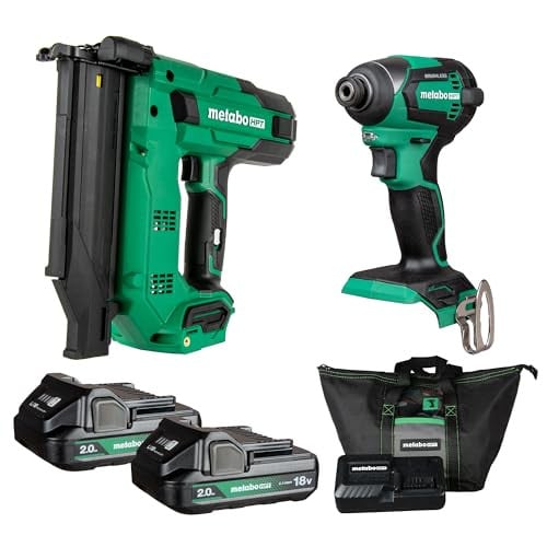 Metabo 18V Brad Nailer + Impact Driver