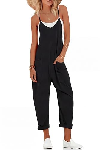 Ekouaer Women's Sleeveless Wide-Leg Jumpsuit w/ Pockets Deal
