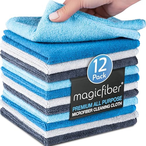 12-Pack 13" x 13" Microfiber Cleaning Cloth