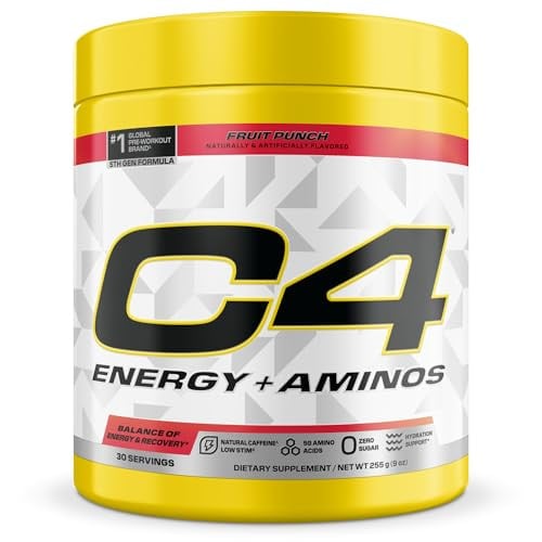 Cellucor C4 Energy + Aminos Powder (Fruit Punch) 30-Servings Deal