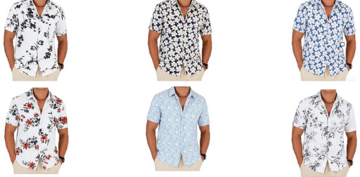 Men’s Tropical Floral Shirts Deal