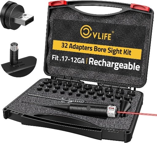 CVLIFE Rechargeable Green/Red Bore Sight Laser