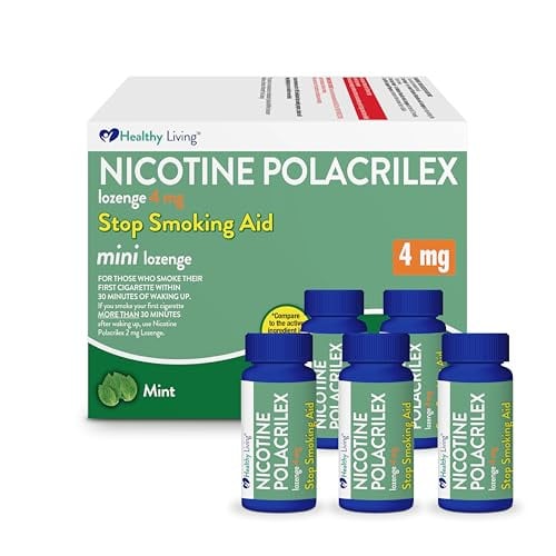 Healthy Living Nicotine Polacrilex Mini Lozenge, 4 mg Mint Flavor, 135 Count Deal