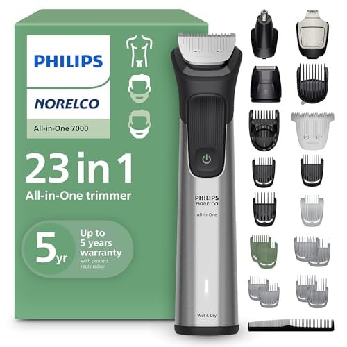 Norelco Philips All-in-One Series 7000 23-Piece Trimmer, 26 Length Settings 0.5-16 mm Deal