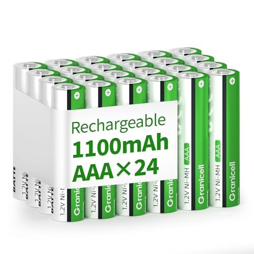 Granicell NiMH Rechargeable AAA Batteries 1.2V (24-Pack) Deal