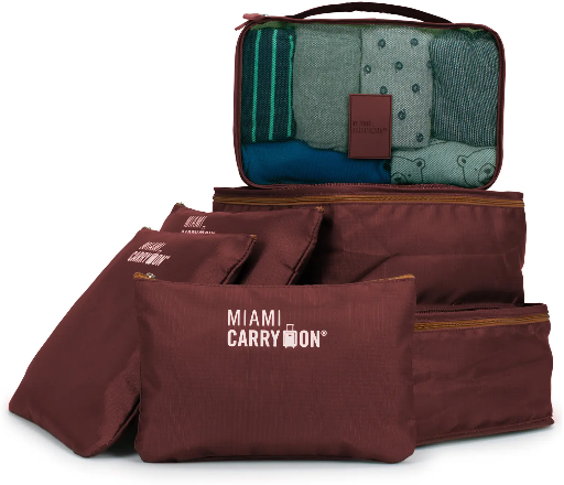 Miami Carry On Travelers 6 Piece Organizational Packing Cubes Deal