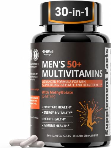 Multivitamin for Men Over 50 W/CoQ10, Methylfolate, Saw Palmetto, 90 Count Deal