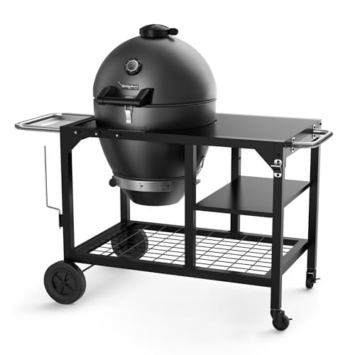 Brand-Man Charcoal Grill & Smoker Steel Kamado 22"